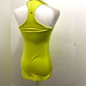 Lululemon Soft Neon Yellow Cool Racerback Tank Size 4